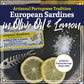 Santo Amaro Sardines in Olive Oil & Lemon, Hand-Packed, 4.2 oz (Pack of 6), Lightly Smoked, Wild Caught, Lisbon Variety