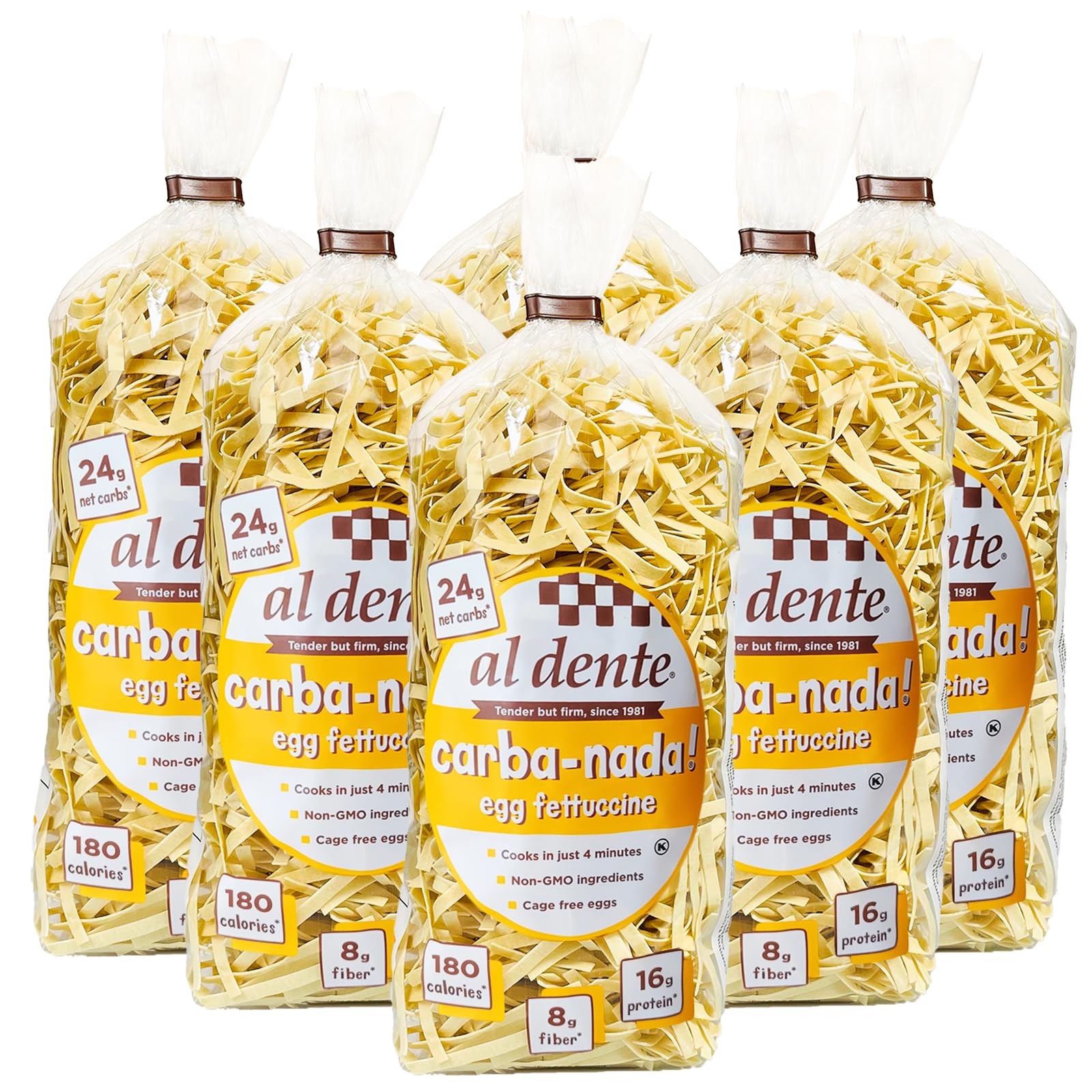 Al Dente Carba-Nada Egg Fettuccine - Lower Carb, High Protein Keto & Point-Based Diet-Friendly - Delicious and Versatile - Artis