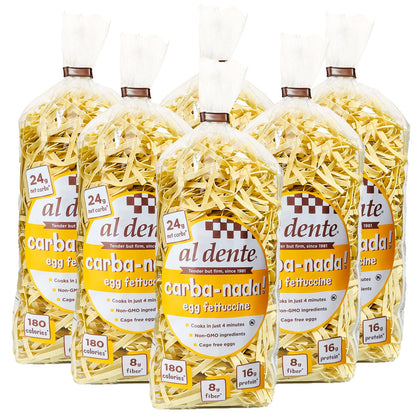 Al Dente Carba-Nada Egg Fettuccine - Lower Carb, High Protein Keto & Point-Based Diet-Friendly - Delicious and Versatile - Artis