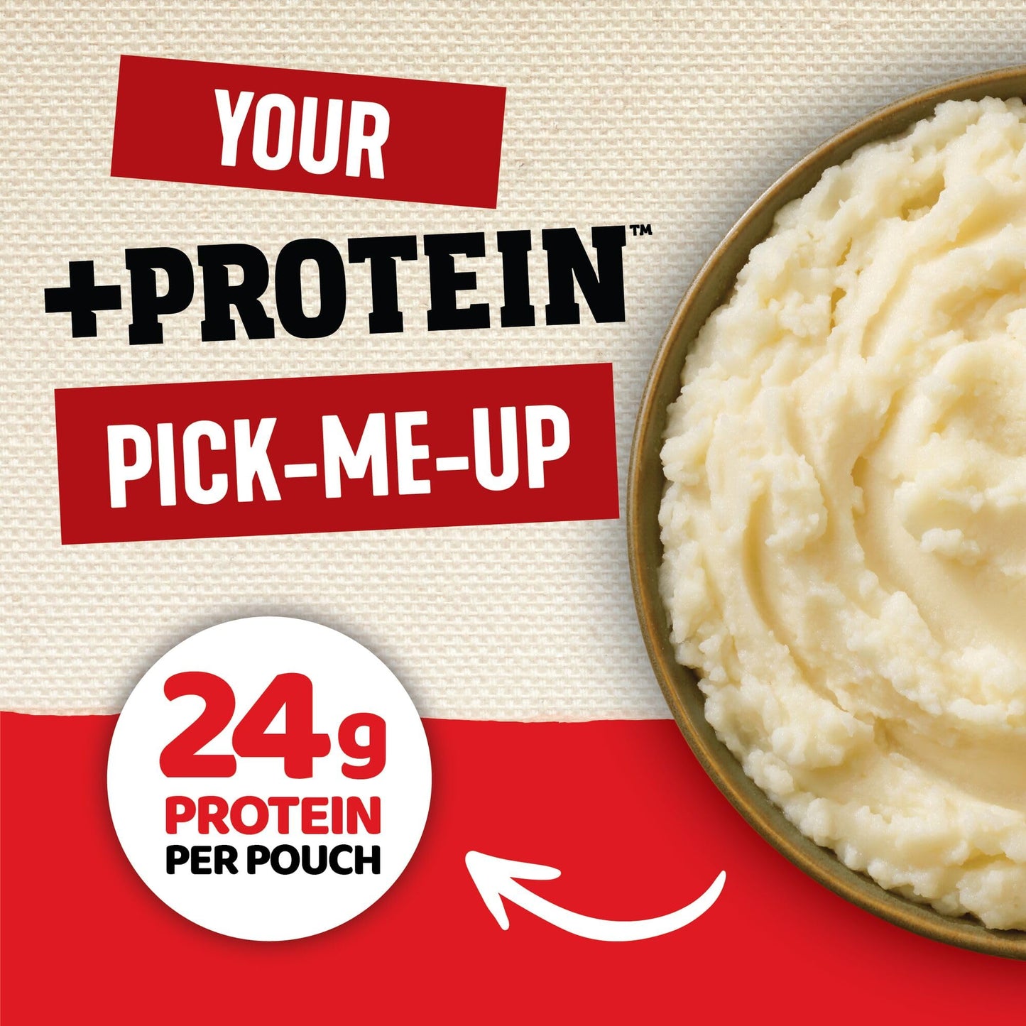 Idahoan Buttery Homestyle +Protein Mashed Potatoes, Naturally Gluten-Free, 100% Real Idaho Potatoes, 4 servings per bag, 4.6 oun