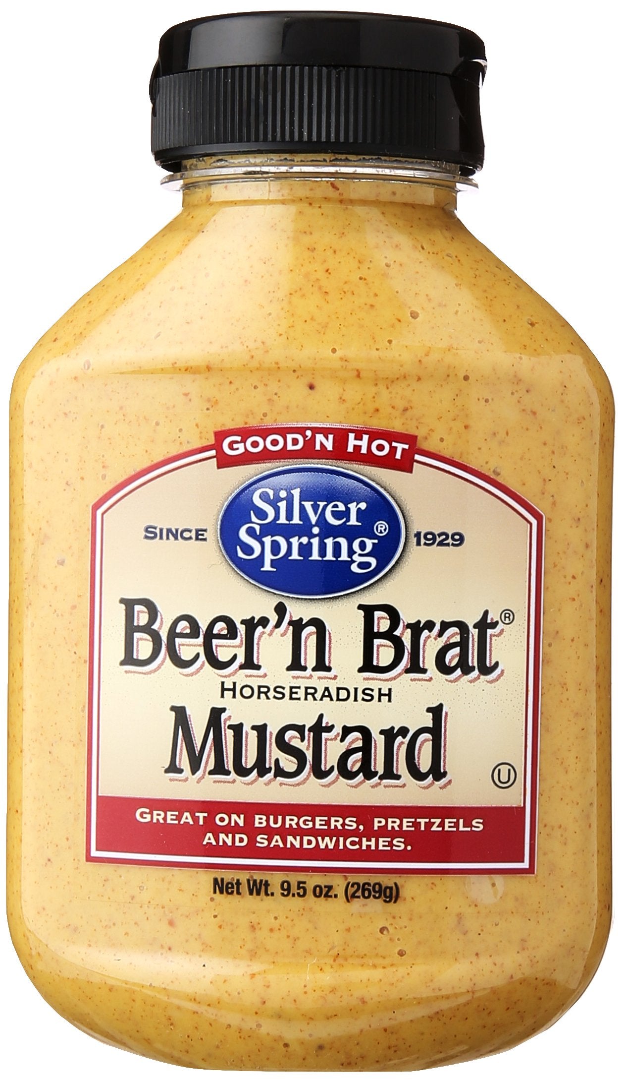 Silver Spring Mustard, Beer & Brat, 9.5 Ounce, Pack of 1, Model 00153961