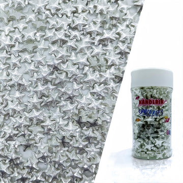 10mm Sliver Stars Sprinkles Edible Stars Cake Decorating Stars Cake Decorations Cupcake Toppers Cookie Decorating Perfect for Ca