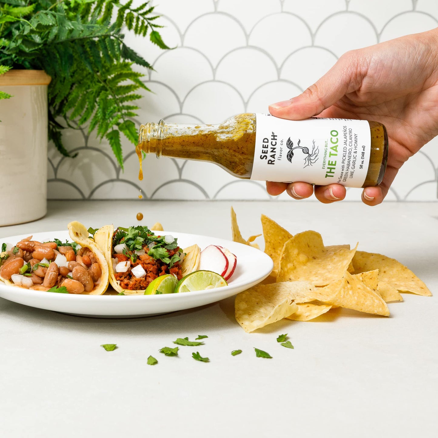 Seed Ranch Gourmet Everything But The Taco Hot Sauce, Medium Heat Taco Sauce - Vegan, Non-Gmo Taco Seasoning, No Preservatives O