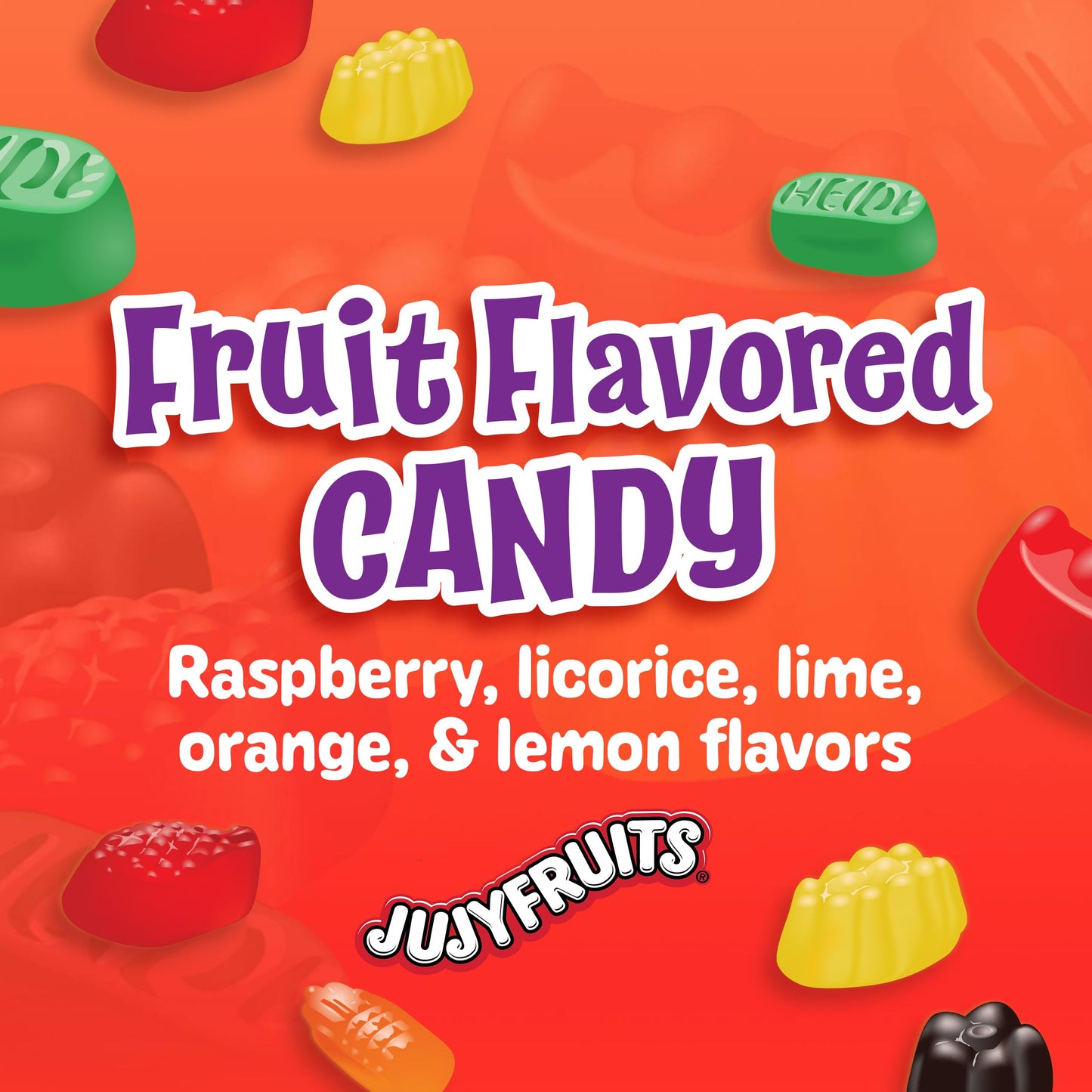 Wonka Jujyfruits Gummy candy  Assorted Gummy Candy  12oz Resealable Bag
