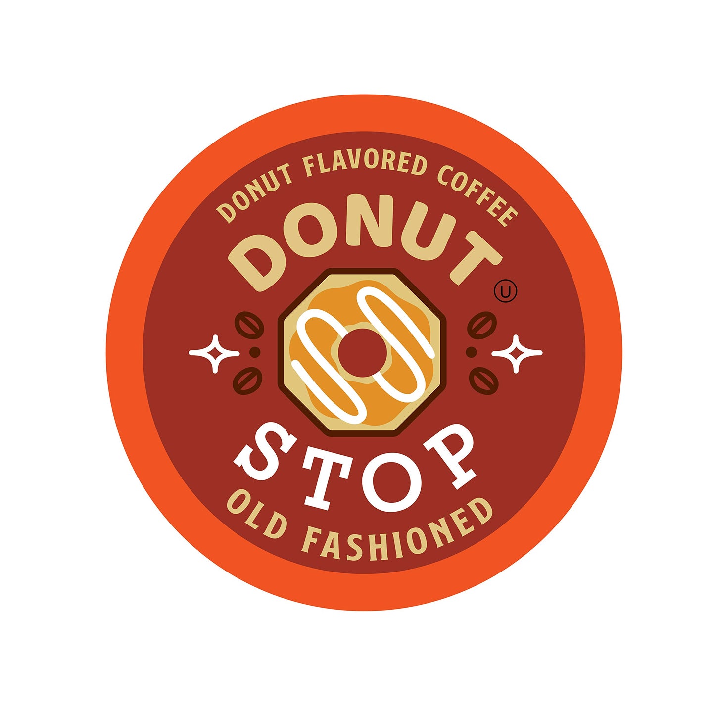 Donut Stop Donut Flavored Coffee Pods, Compatible with 2.0 K-Cup Brewers, 40 Count, Old Fashion