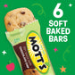 Motts Soft Baked Bars, Chocolate Chip, Made with Applesauce, 6 Count, Brown, 5.76 oz