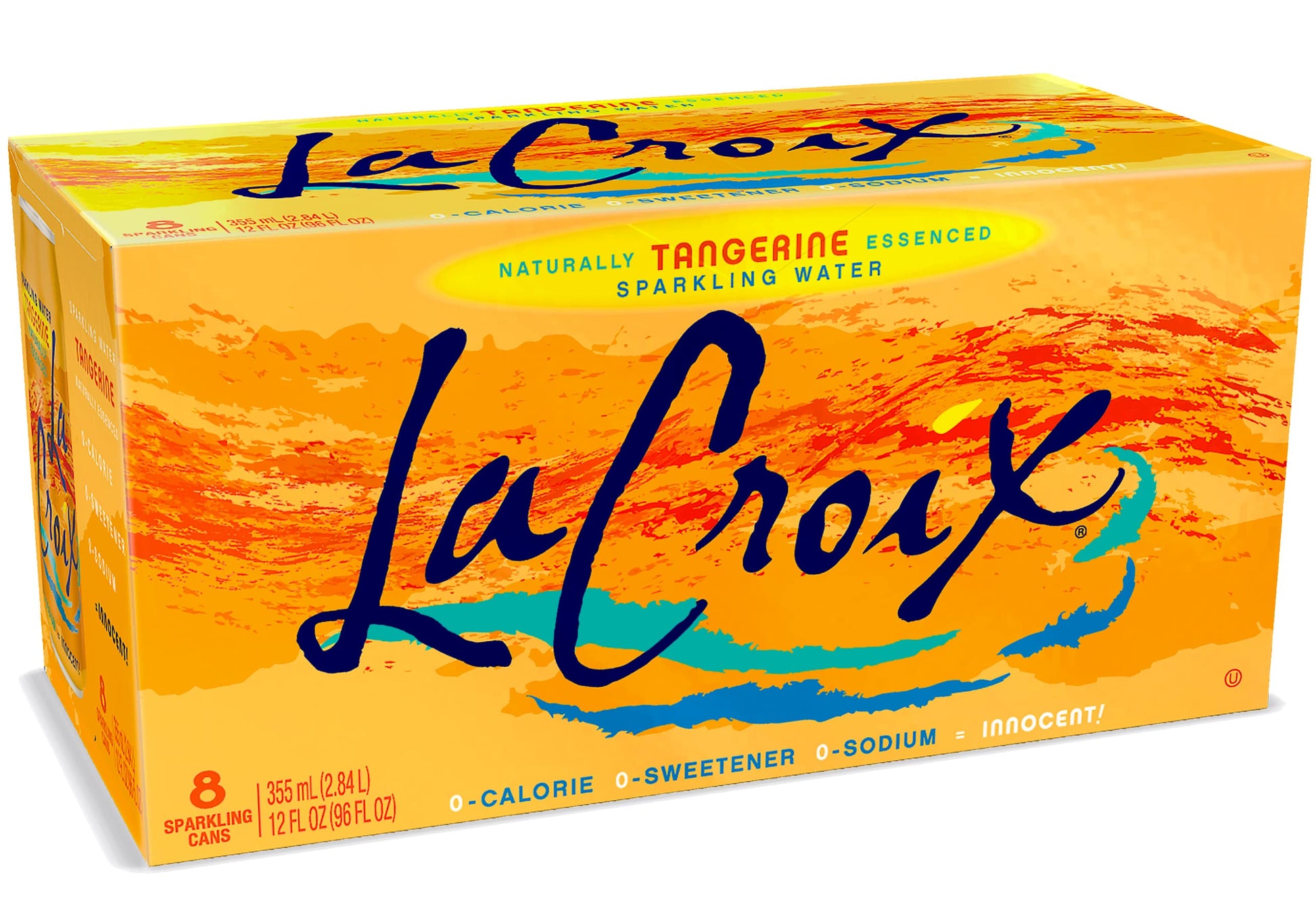 Lacroix Sparkling Water, Tangerine, 12 Fl Oz (Pack Of 8)