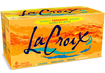 Lacroix Sparkling Water, Tangerine, 12 Fl Oz (Pack Of 8)