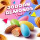 LAETAFOOD Assorted Jordan Almonds Candy - Glazed Almonds, 1 Pound Bulk Bag, Mini Size