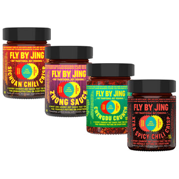 Chili Crisp Starter Set - Includes Sichuan, Extra Crunchy & Xtra Spicy Chili Crisp w/Spicy Sweet Chili Sauce - Perfect Gourmet G