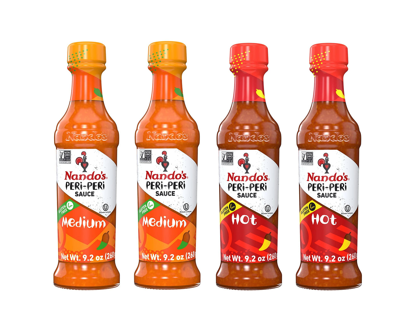 Nandos PERi-PERi Signature Hot Sauce Pack - Our Flavorful Medium Sauce and Hot Sauce Bundle - Piri Piri Sauce Set - 9.1oz Bottl