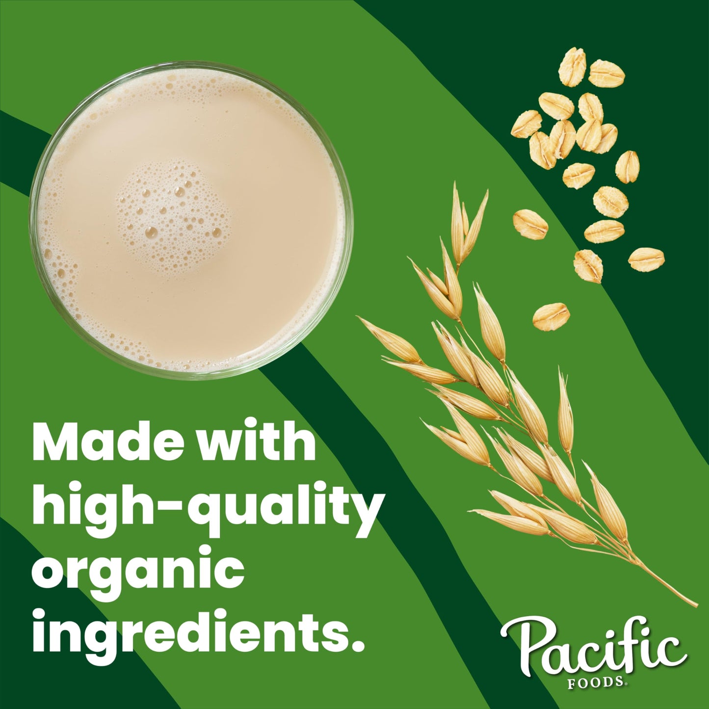 Pacific Foods Original Organic Oat Milk, Plant Based Milk, 32 oz Carton