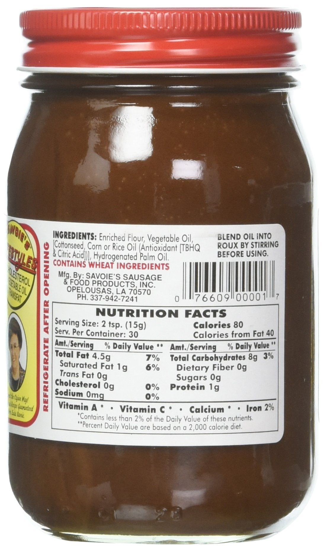 Savoie'S Old Fashioned Dark Roux (16 Oz)