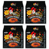 Paldo Fun & Yum Volcano Extremely Hot & Spicy Stir Fried Chicken Instant Noodles, Pack Of 16, Soupless Original Korean Ramyun, S