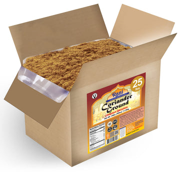Rani Coriander Ground Powder (Indian Dhania) Spice 400Oz (25Lbs) 11.36Kg Bulk Box ~ All Natural | Salt-Free | Vegan | No Colors