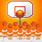 Seyal Basketball Cupcake Topper