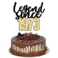 Gyufise 1Pcs Legend Since 1973 Cake Topper 50Th Birthday Cake Decoration Hello 50 Funny 50 And Fabulous Decoration For 50Th Wedd