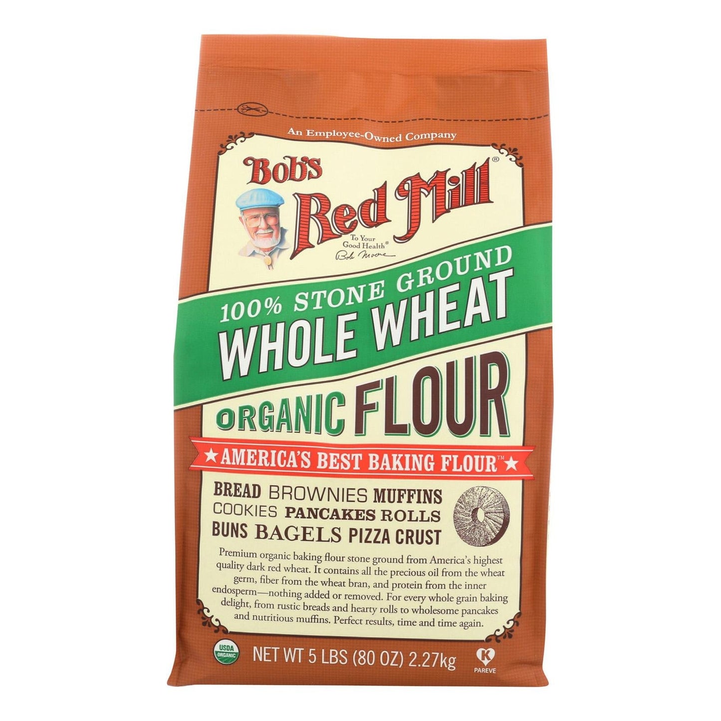 Bob'S Red Mill Whole Wheat Flour (4X5Lb)