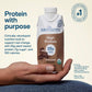 Kate Farms Organic High Protein Chocolate Shake, 25g Protein, 11 oz (12 Pack) - 6g Fiber, 27 Vitamins & Minerals, 0g Sugar