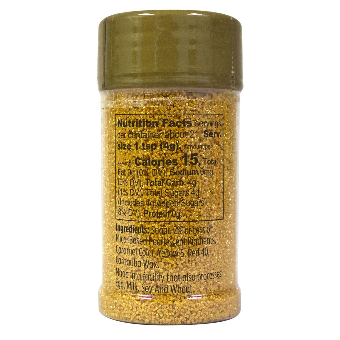 Wilton Gold Sanding Sugar Sprinkles, Cake Decorating, 2.9 oz (85g), Gold Color