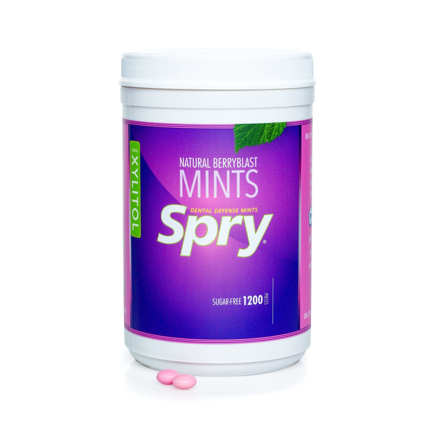 Spry Xylitol Berry Blast Mints Sugar Free Candy - Breath Mints That Promote Oral Health, Dry Mouth Mints That Increase Saliva Pr