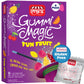 DOUzzle Gluten Free Gummi Magic, Fun Fruit (6 Count, Pack of 1) Non Gebrokts Kosher for Passover Food Snacks - All Natural Color