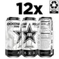 Rockstar Pure Zero Energy Drink, Silver Ice, 0 Sugar, Caffeine, 16oz Cans, Pack of 12
