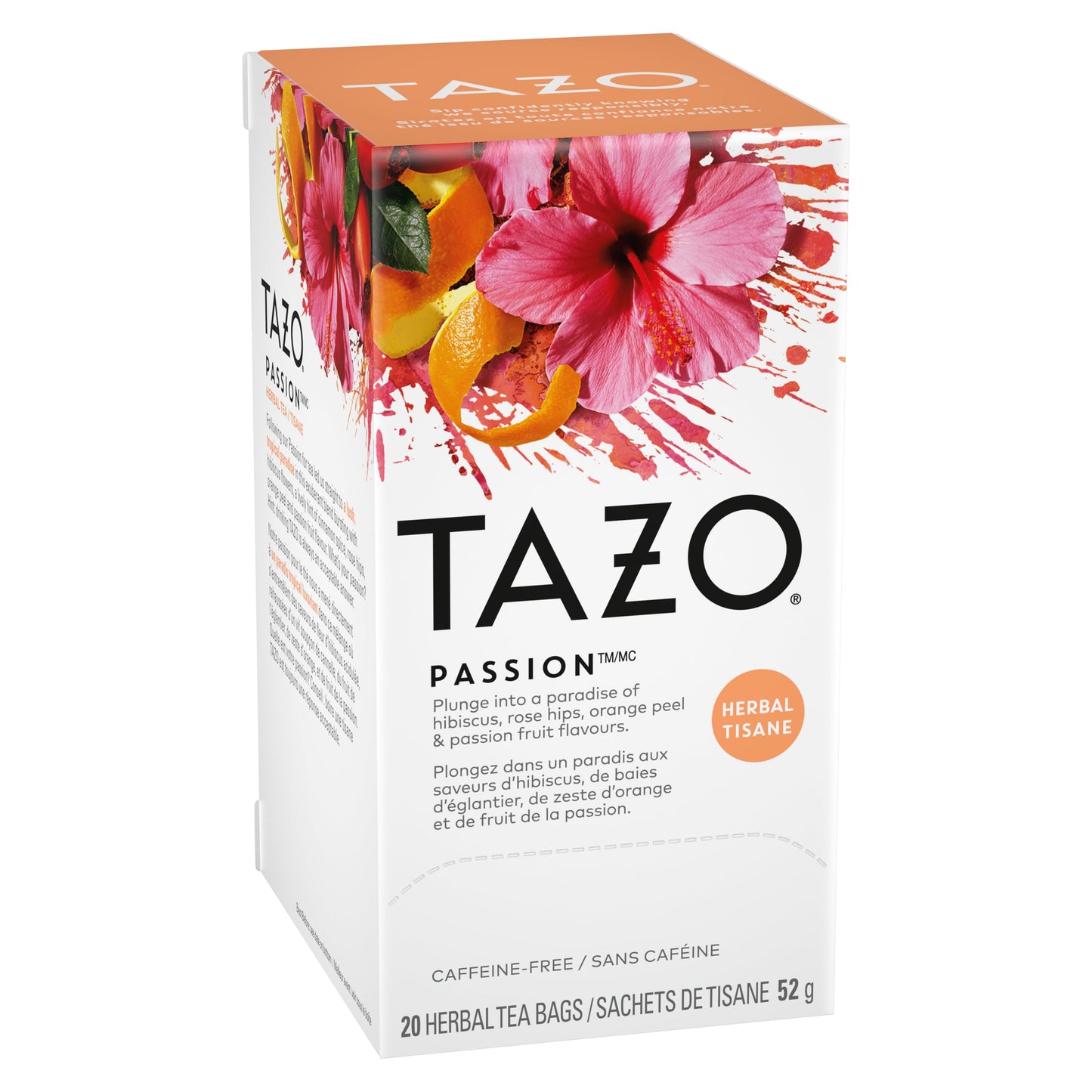 TAZO Herbal Tea Bags, Caffeine Free, 20 Count, Hot or Iced, Model 68182873