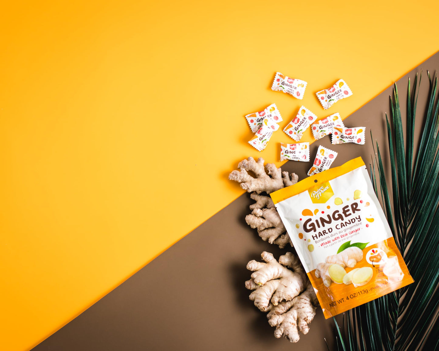 Prince Of Peace Ginger Hard Candy With Center-Filled Burst, Made With Real Ginger, 2.2 Lb Bag - Bold And Spicy Flavor, Natural D