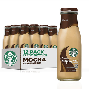 Starbucks Frappuccino Coffee Drink, Mocha, 13.7 Fl Oz Bottles (12 Pack)