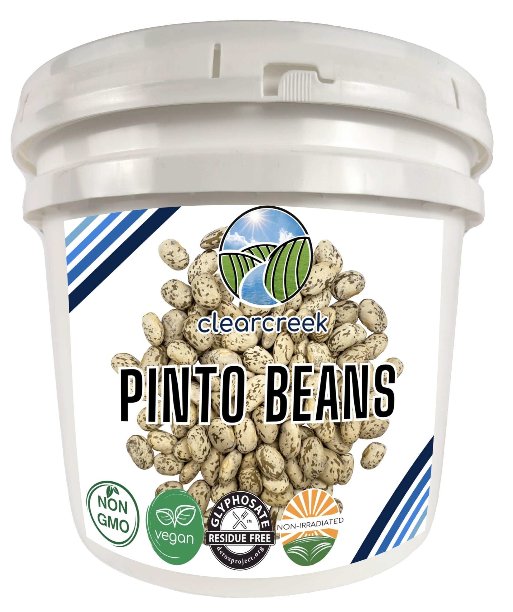 Certified Glyphosate Residue Free Pinto Beans | 25 lbs | Emergency Food | Non-GMO | Kosher