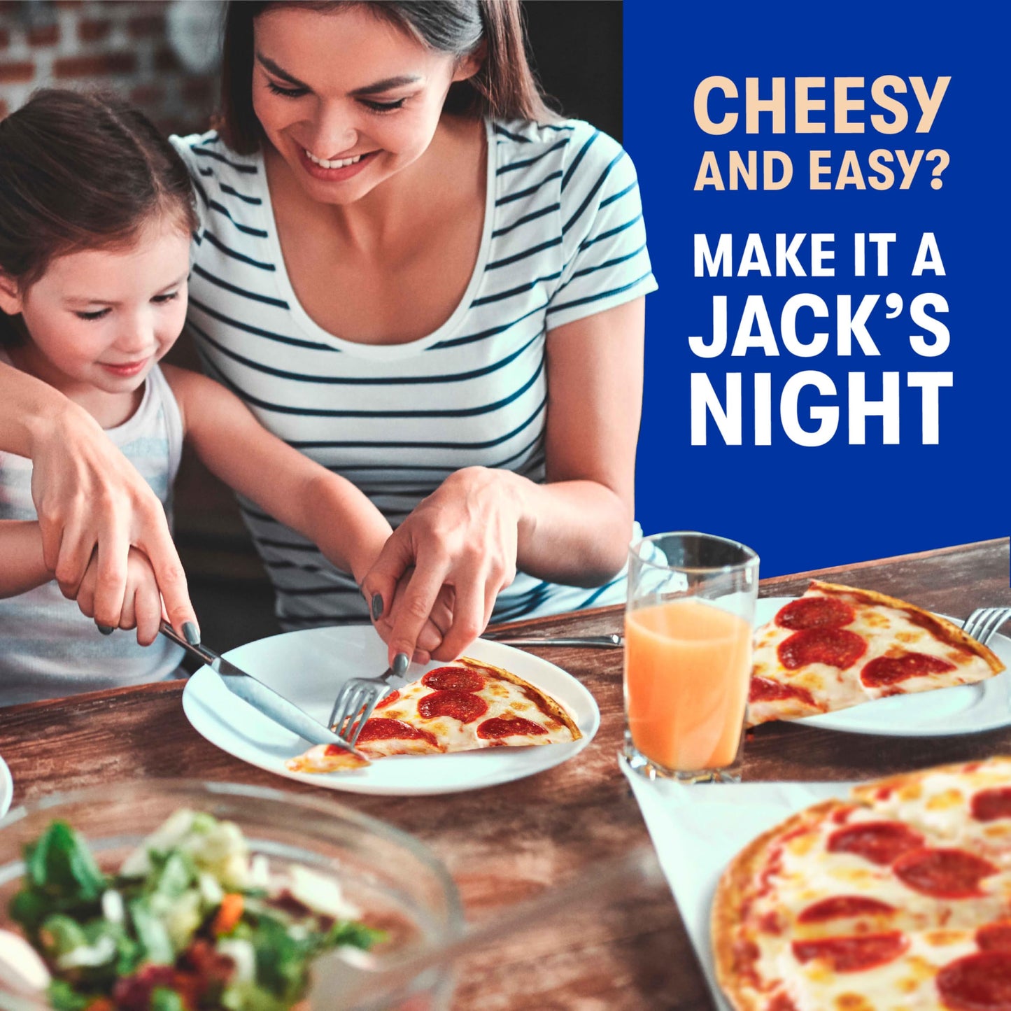 JackS Pepperoni, Original Thin Crust Pizza, 14.3 Oz (Frozen)