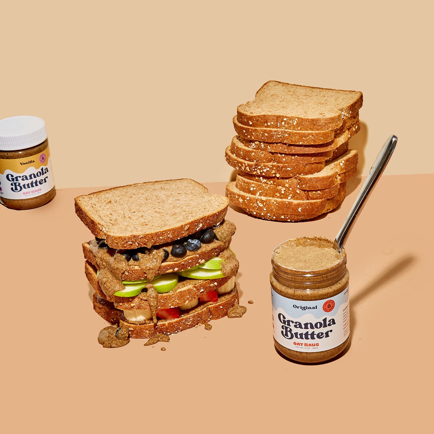 Oat Haus Organic Original Granola Butter | Peanut-Free, Almond (Tree-Nut) Free, & School-Safe (Top 8 Allergen Free) | Sunflower