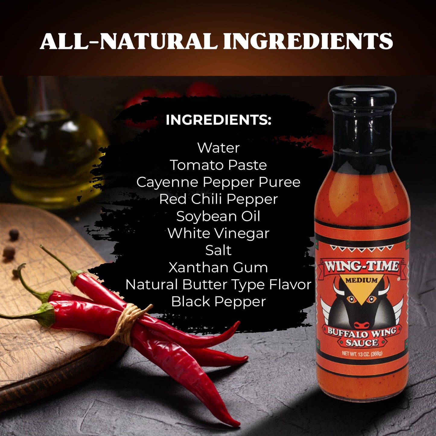 Wing-Time Buffalo Wing Sauce Medium (2)
