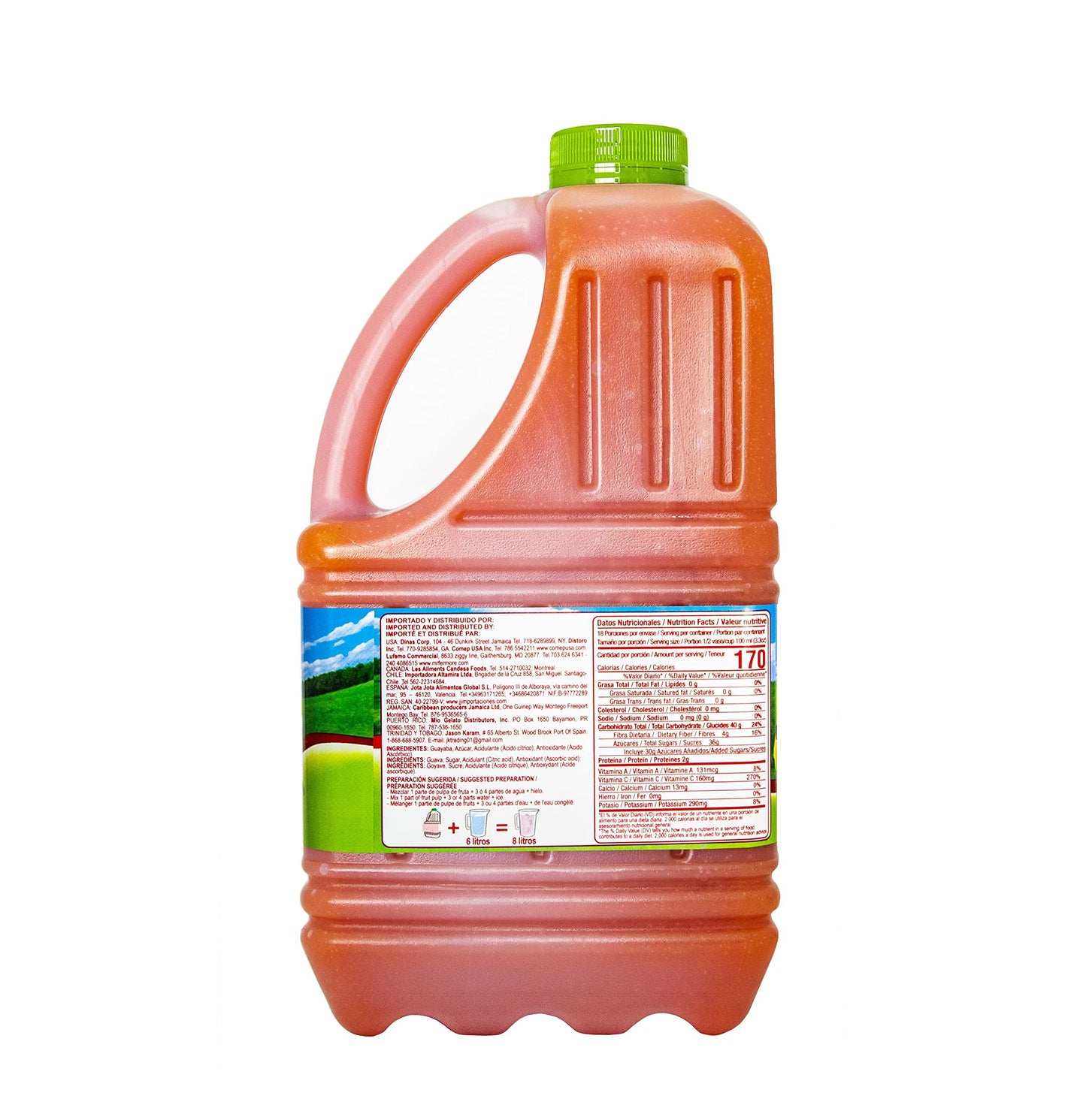 Canoa Fruit Pulp - Made With Real Fruit - 64 Fl Oz - Make Juices, Cocktails, Desserts, And More - Choose From Many Flavors - Pas