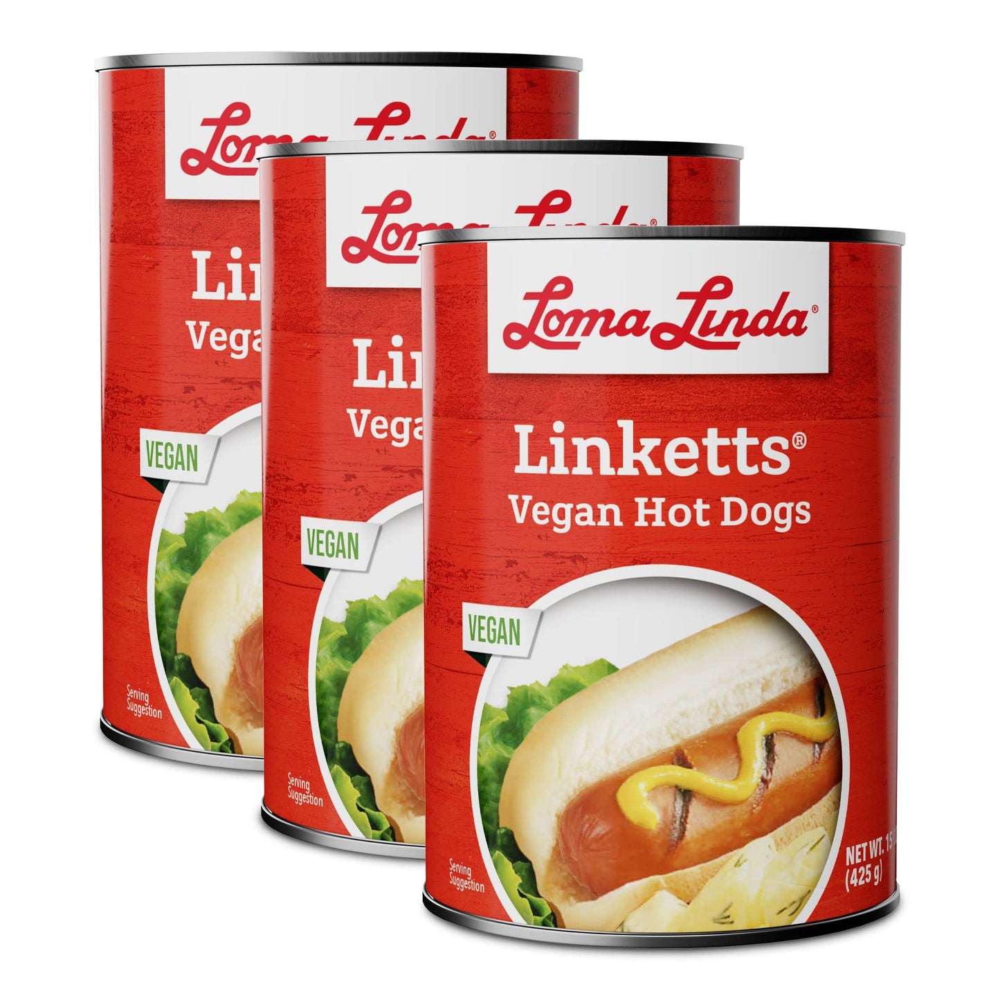 Loma Linda - Plant-Based Meat Substitutes (Linketts 15 Oz.), 3 Pack)
