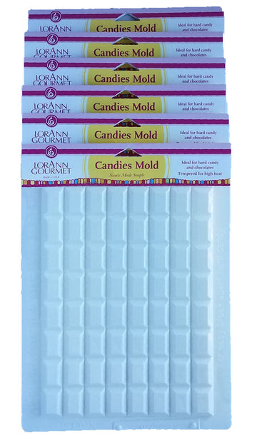 LorAnn Rectangle Breakup Sheet Mold (6-Pack)