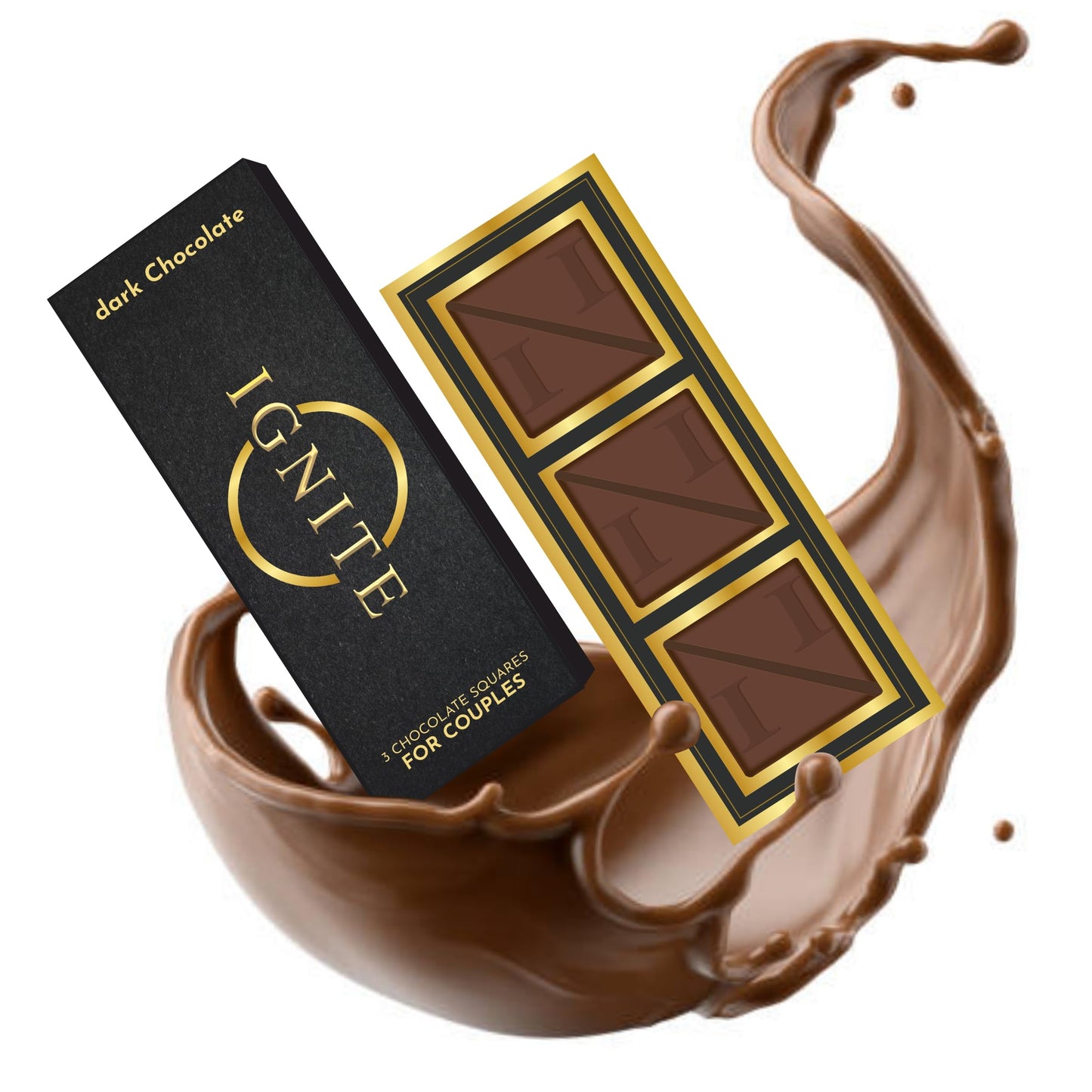 Ignite Chocolate Bars (1 Box) | Luxurious Dark Chocolate For Uplifting Mood & Vitality | Ideal For Men & Women,Vegetarian & Glut