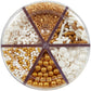 Wilton Sprinkle Mix, Gold/White, 6 Cell, Non Toxic