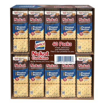Lance Nekot Peanut Butter Cookies, 69.8 Ounce
