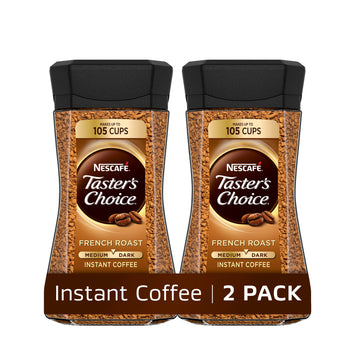 Nescaf   Taster'S Choice Instant Coffee, Dark Roast, French Roast, 2 Jars (7 Oz Each)