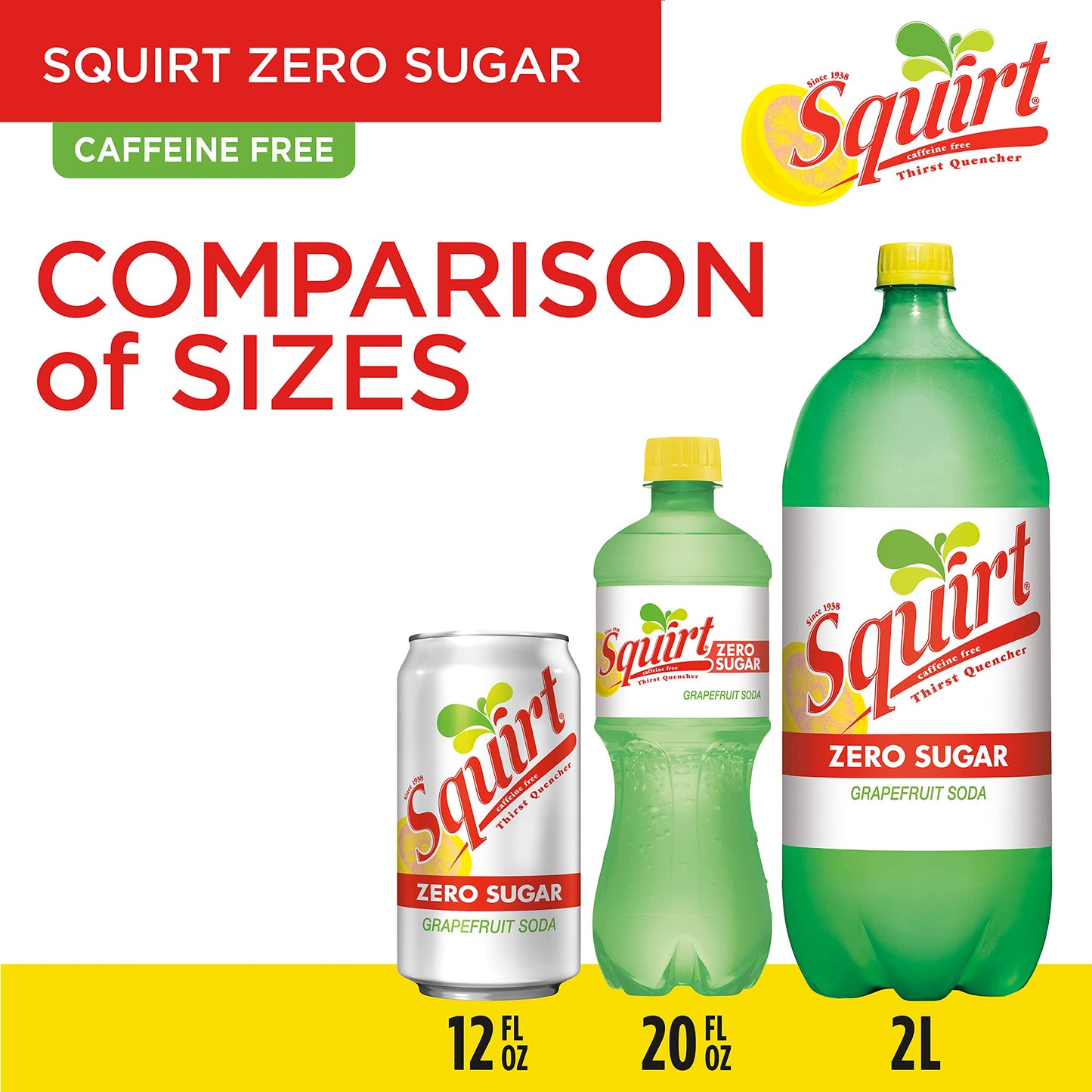Squirt Zero Sugar G fruit Soda, 12 fl oz cans, 12 pack - No Sugar, Refreshing Citrus Flavor
