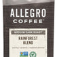 Allegro Coffee Rainforest Blend Ground Coffee, Caramel , 12 Oz