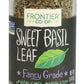Frontier Sweet Basil Leaf, 0.48 Ounce Bottle, Cut & Sifted, Warm Mild Flavor Is Great With Vegetables Dressings, Soup & More