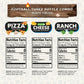 Flavor God Football Combo Pack - Spices, Topper & Seasoning Gift Set - Pizza, Cheese, Ranch - Premium All Natural - Pack of 3