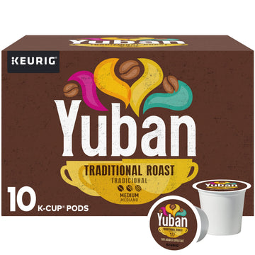 Yuban K-Cup Coffee Pods, Traditional Roast Medium, 10 ct Box, 3.1 OZ