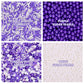 Sprinkles for Cake Decorating Edible Purple and White Jimmies Nonpareils Sugar Pearl Sprinkles Mix for Cookie Ice Cream Candy Ch