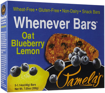 Pamela's Products - Oat Whenever Bars - Blueberry Lemon - Case of 6 - 1.41 oz.