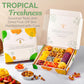 TropiJoy Dried Fruit Gift Basket - 12 Tropical Flavors - XL Size - Soft Dry Fruit and Nuts Gift for Thanksgiving