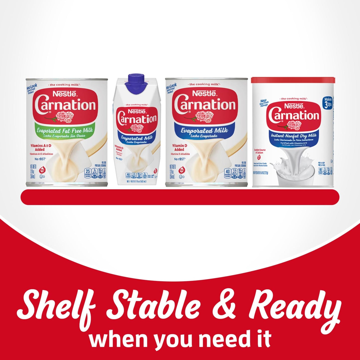 Carnation Instant Nonfat Dry Milk, 6 Count, 9.63 Ounce